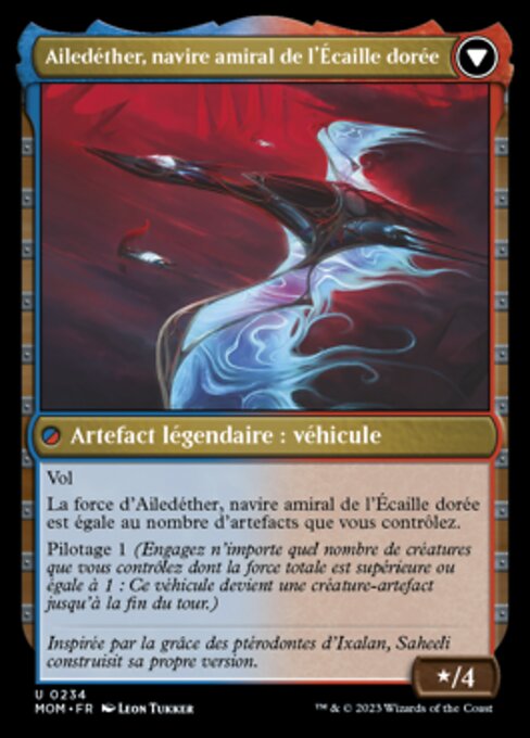 Invasion of Kaladesh // Aetherwing, Golden-Scale Flagship - Verso