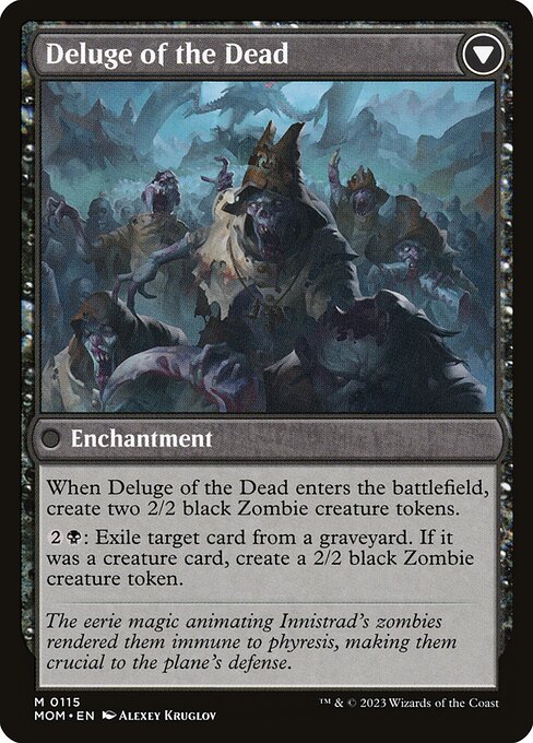 Invasion of Innistrad // Deluge of the Dead - Verso