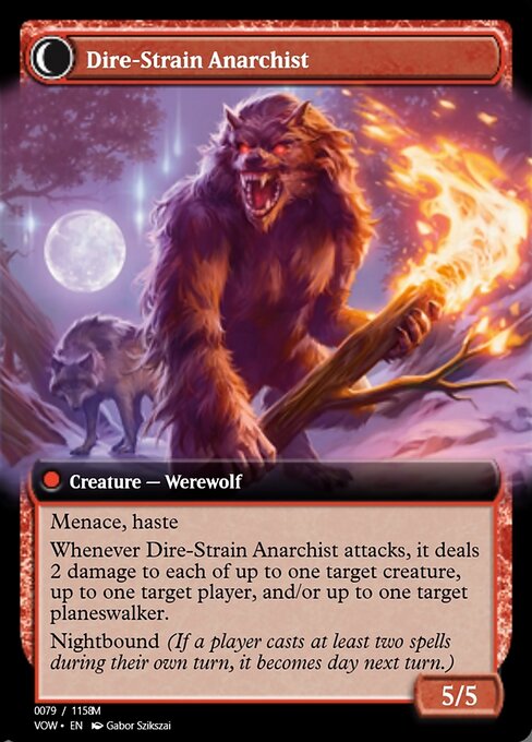 Volatile Arsonist // Dire-Strain Anarchist - Verso