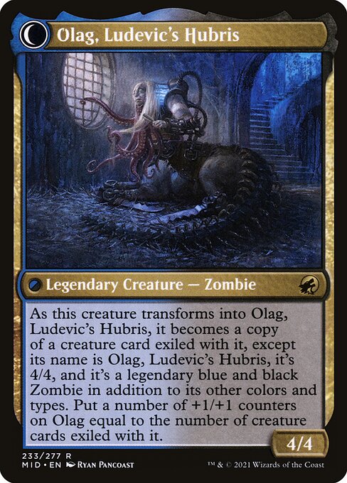 Ludevic, Necrogenius // Olag, Ludevic's Hubris - Verso