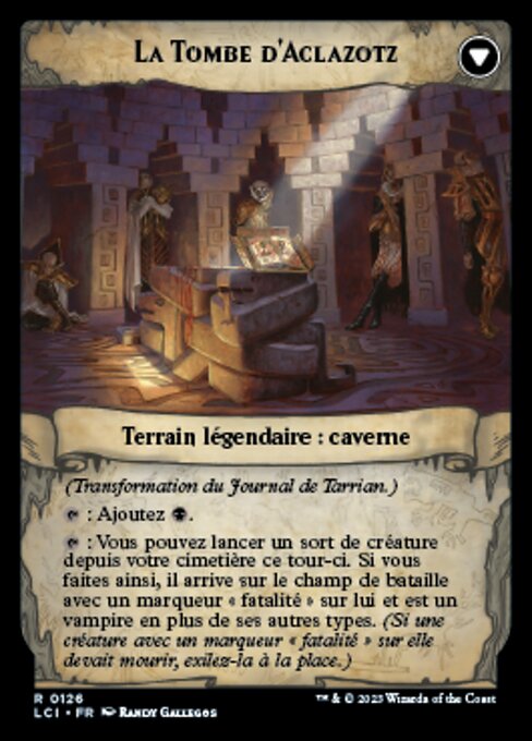 Tarrian's Journal // The Tomb of Aclazotz - Verso