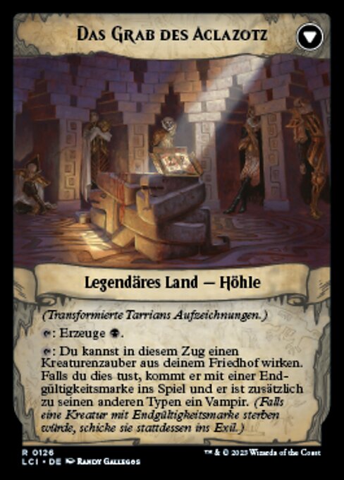 Tarrian's Journal // The Tomb of Aclazotz - Verso