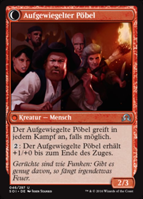 Town Gossipmonger // Incited Rabble - Verso