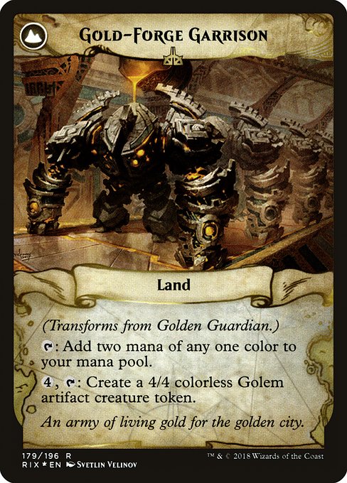 Golden Guardian // Gold-Forge Garrison - Verso