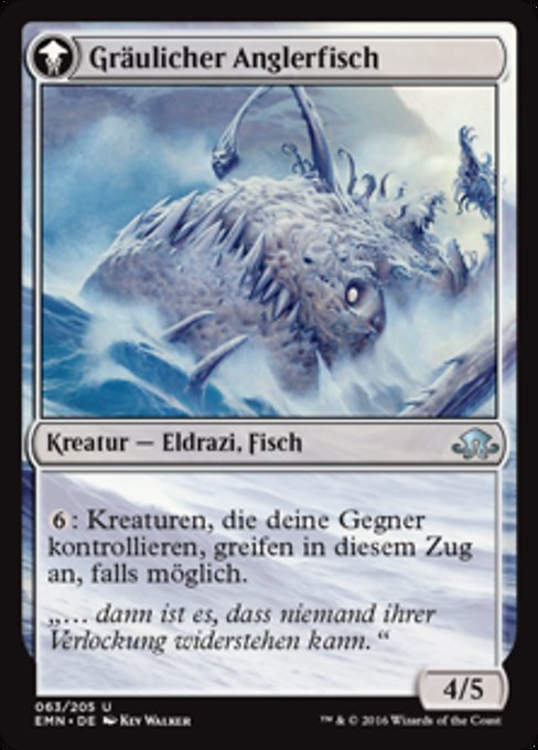 Grizzled Angler // Grisly Anglerfish - Verso