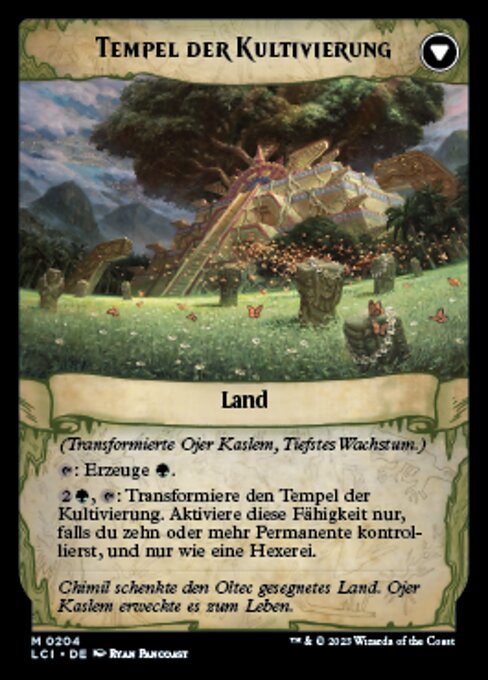 Ojer Kaslem, Deepest Growth // Temple of Cultivation - Verso