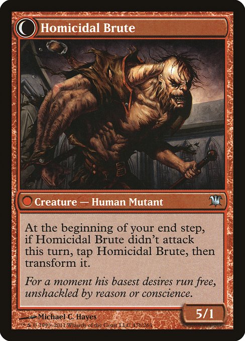 Civilized Scholar // Homicidal Brute - Verso