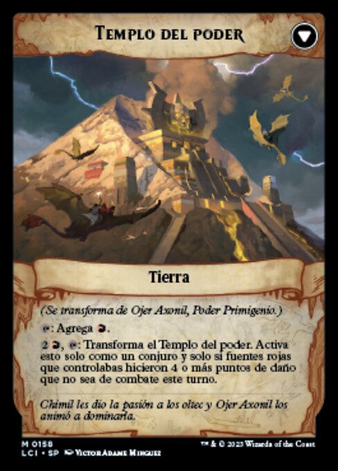 Ojer Axonil, Deepest Might // Temple of Power - Verso