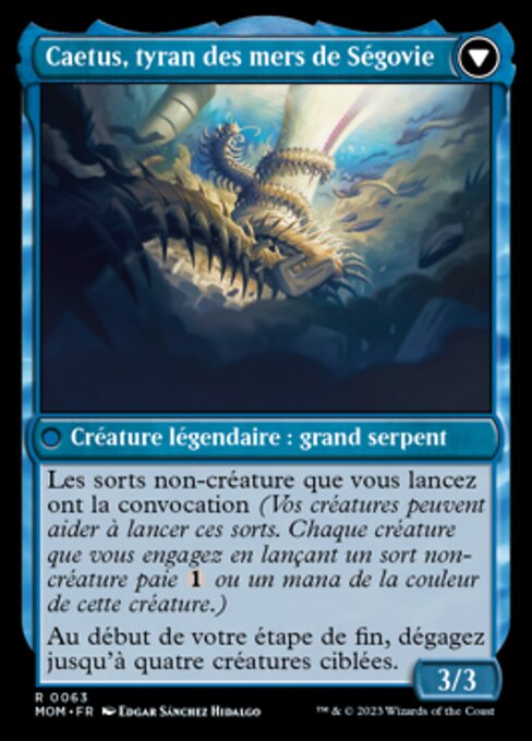 Invasion of Segovia // Caetus, Sea Tyrant of Segovia - Verso