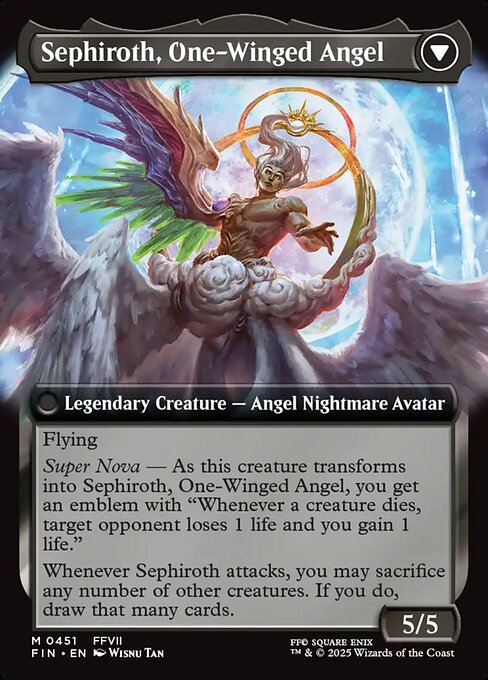 Sephiroth, Fabled SOLDIER // Sephiroth, One-Winged Angel - Verso