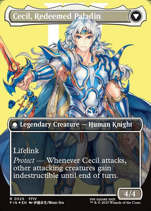 Cecil, Dark Knight // Cecil, Redeemed Paladin - Verso