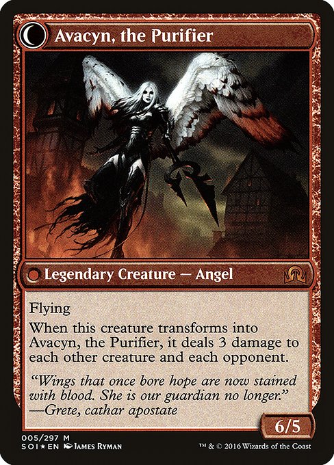 Archangel Avacyn // Avacyn, the Purifier - Verso