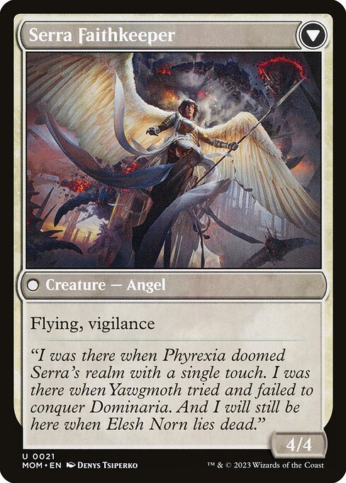 Invasion of Dominaria // Serra Faithkeeper - Verso