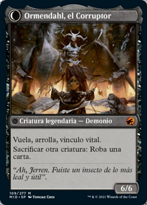 Jerren, Corrupted Bishop // Ormendahl, the Corrupter - Verso