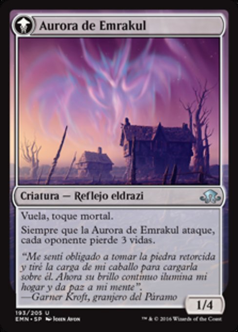 Cryptolith Fragment // Aurora of Emrakul - Verso