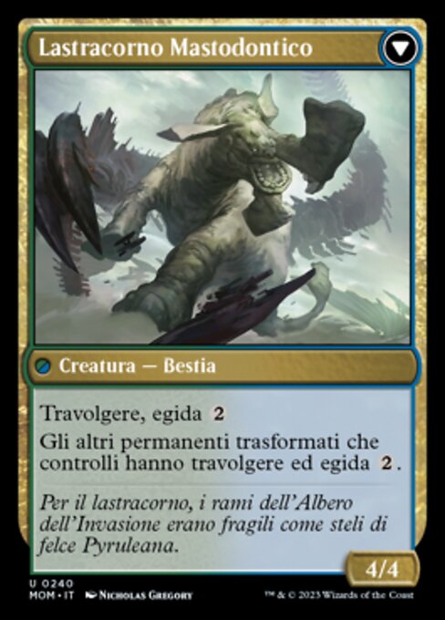 Invasion of Pyrulea // Gargantuan Slabhorn - Verso