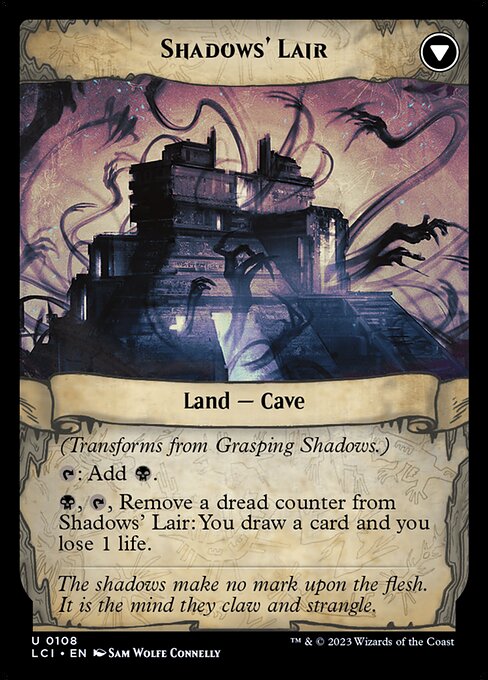 Grasping Shadows // Shadows' Lair - Verso