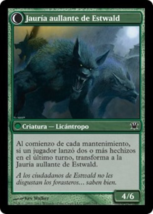 Villagers of Estwald // Howlpack of Estwald - Verso