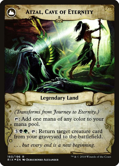 Journey to Eternity // Atzal, Cave of Eternity - Verso