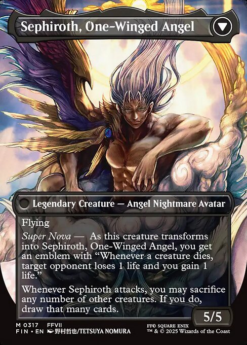 Sephiroth, Fabled SOLDIER // Sephiroth, One-Winged Angel - Verso