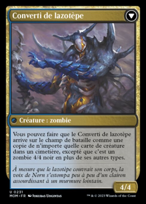 Invasion of Amonkhet // Lazotep Convert - Verso