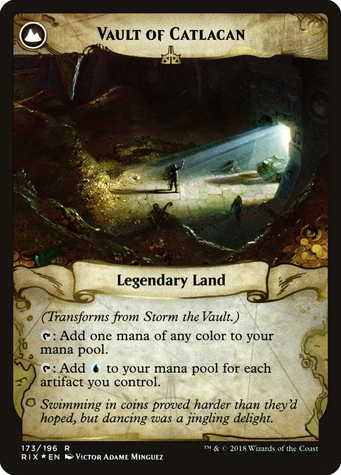 Storm the Vault // Vault of Catlacan - Verso