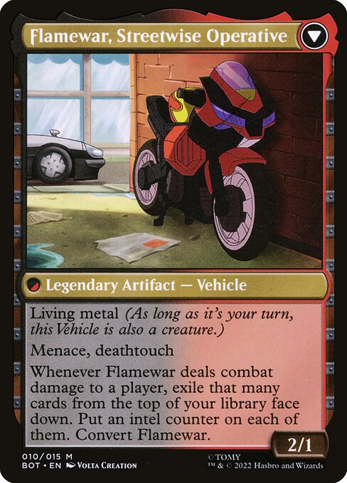 Flamewar, Brash Veteran // Flamewar, Streetwise Operative - Verso