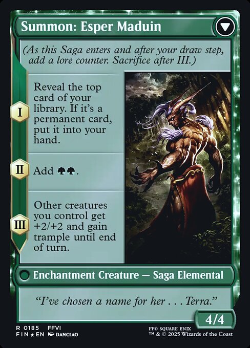 Esper Origins // Summon: Esper Maduin - Verso