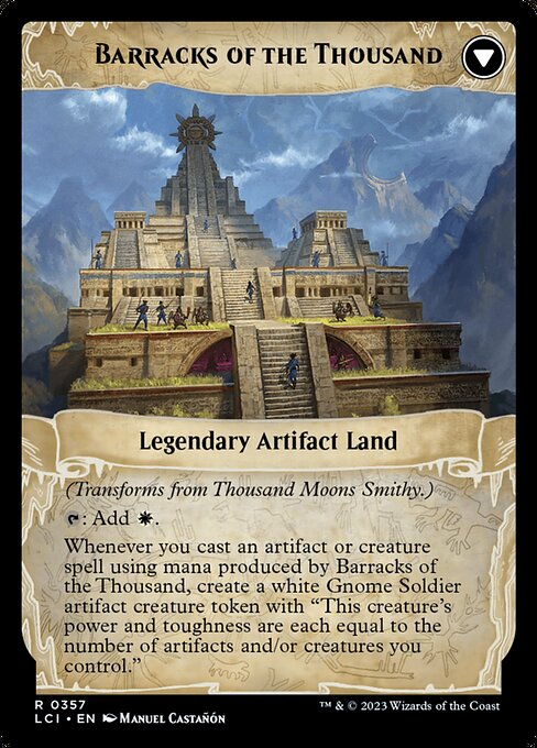 Thousand Moons Smithy // Barracks of the Thousand - Verso