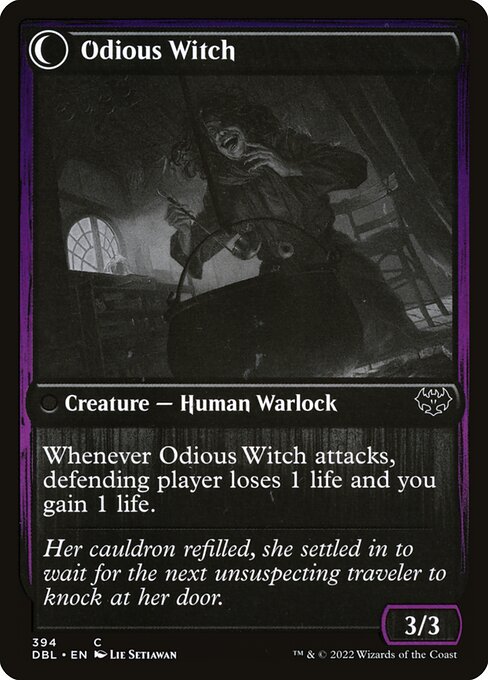 Ragged Recluse // Odious Witch - Verso