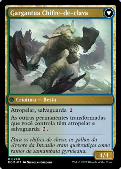 Invasion of Pyrulea // Gargantuan Slabhorn - Verso
