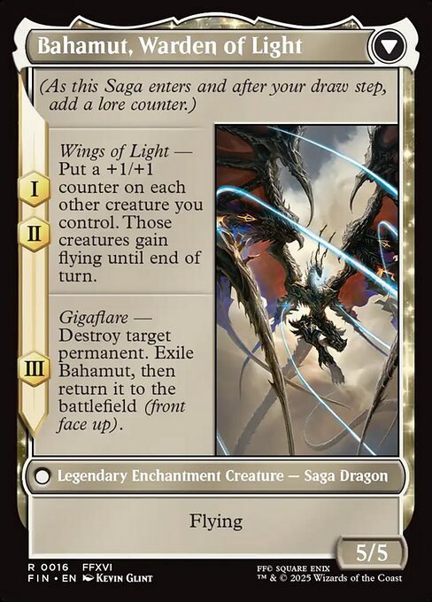 Dion, Bahamut's Dominant // Bahamut, Warden of Light - Verso