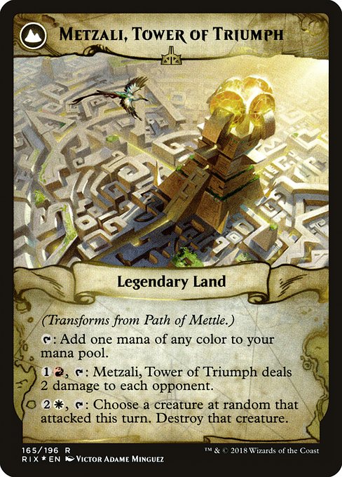 Path of Mettle // Metzali, Tower of Triumph - Verso