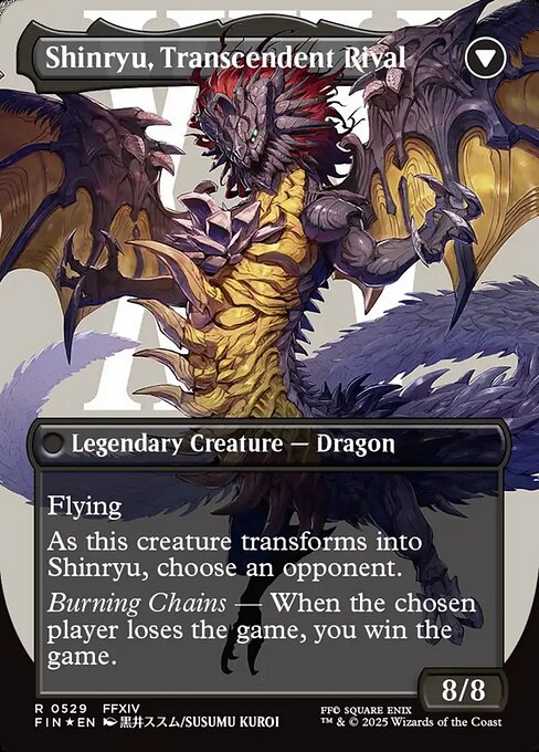 Zenos yae Galvus // Shinryu, Transcendent Rival - Verso