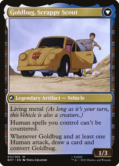 Goldbug, Humanity's Ally // Goldbug, Scrappy Scout - Verso