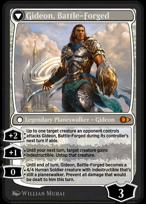 Kytheon, Hero of Akros // Gideon, Battle-Forged - Verso