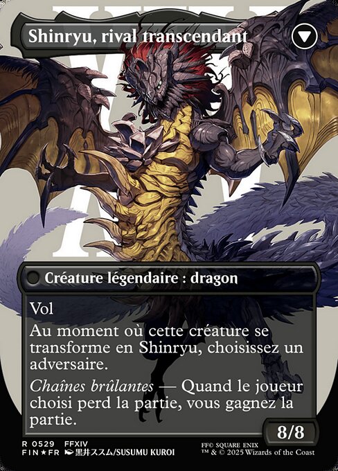 Zenos yae Galvus // Shinryu, Transcendent Rival - Verso
