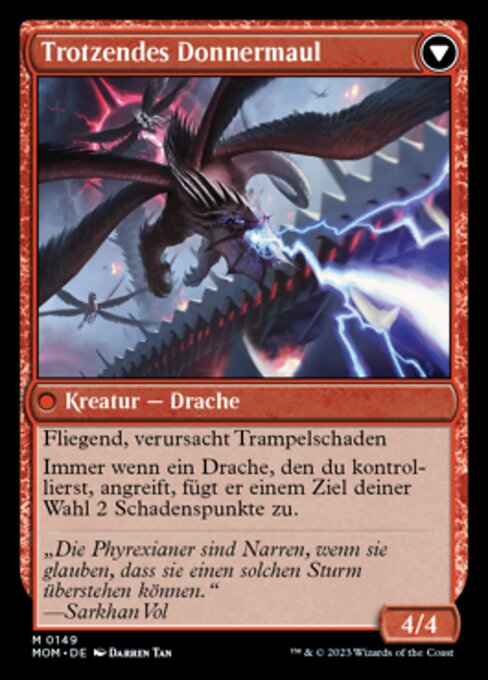 Invasion of Tarkir // Defiant Thundermaw - Verso