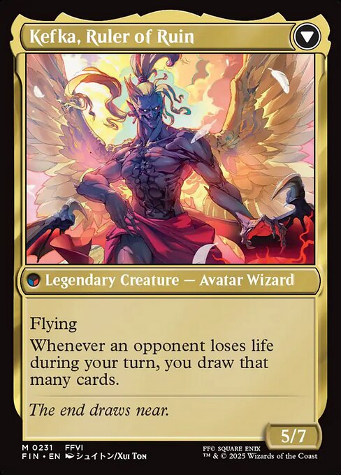 Kefka, Court Mage // Kefka, Ruler of Ruin - Verso