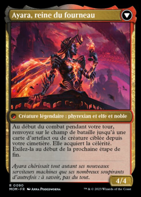 Ayara, Widow of the Realm // Ayara, Furnace Queen - Verso
