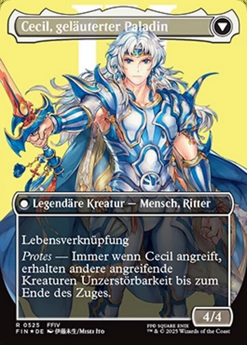 Cecil, Dark Knight // Cecil, Redeemed Paladin - Verso