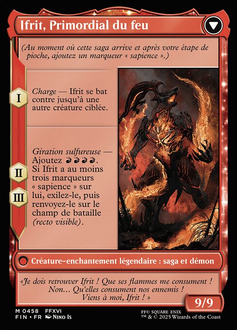 Clive, Ifrit's Dominant // Ifrit, Warden of Inferno - Verso