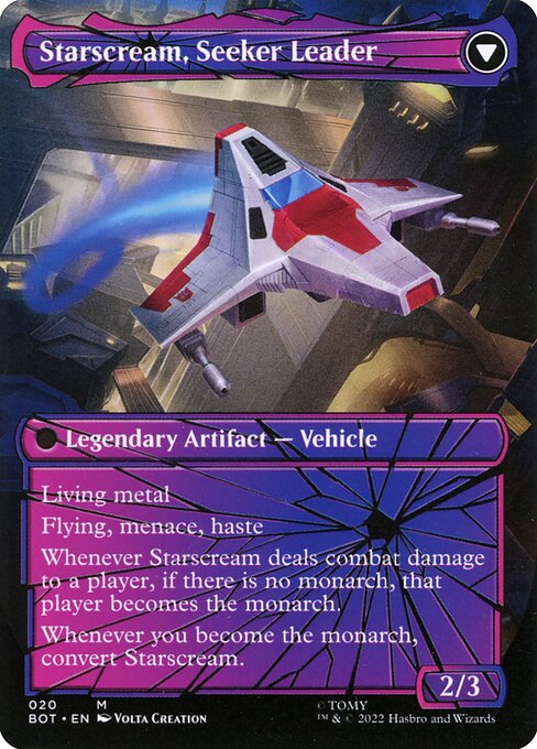 Starscream, Power Hungry // Starscream, Seeker Leader - Verso