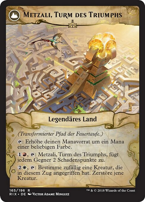 Path of Mettle // Metzali, Tower of Triumph - Verso