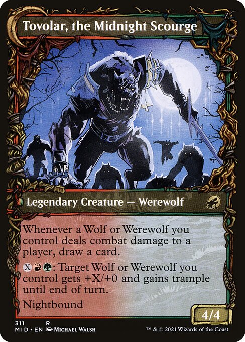 Tovolar, Dire Overlord // Tovolar, the Midnight Scourge - Verso