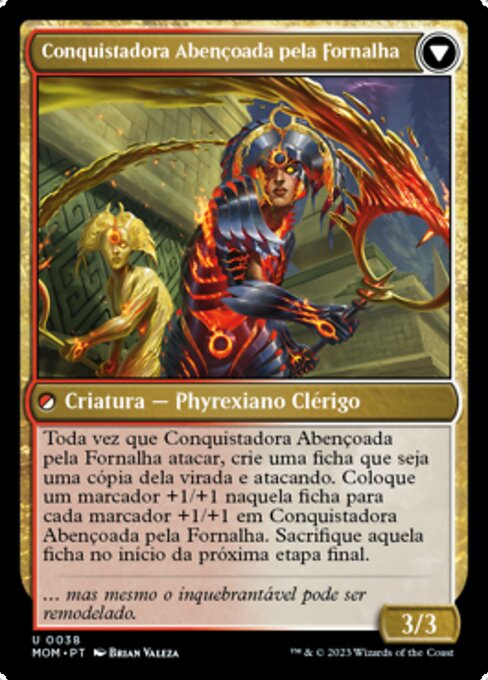 Sun-Blessed Guardian // Furnace-Blessed Conqueror - Verso