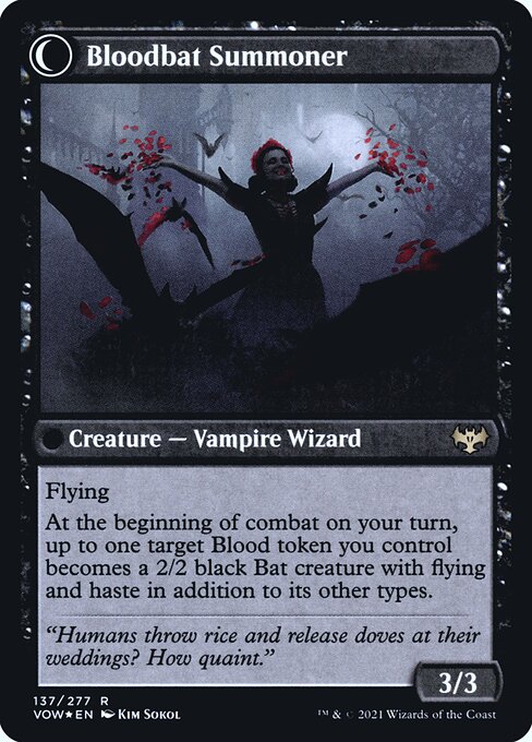 Voldaren Bloodcaster // Bloodbat Summoner - Verso