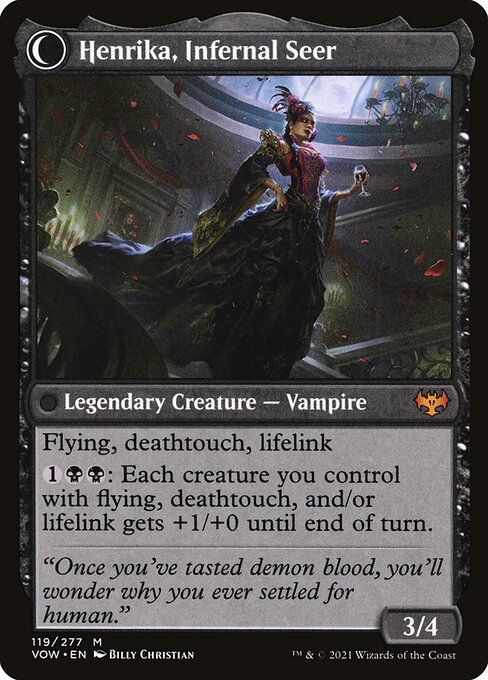 Henrika Domnathi // Henrika, Infernal Seer - Verso