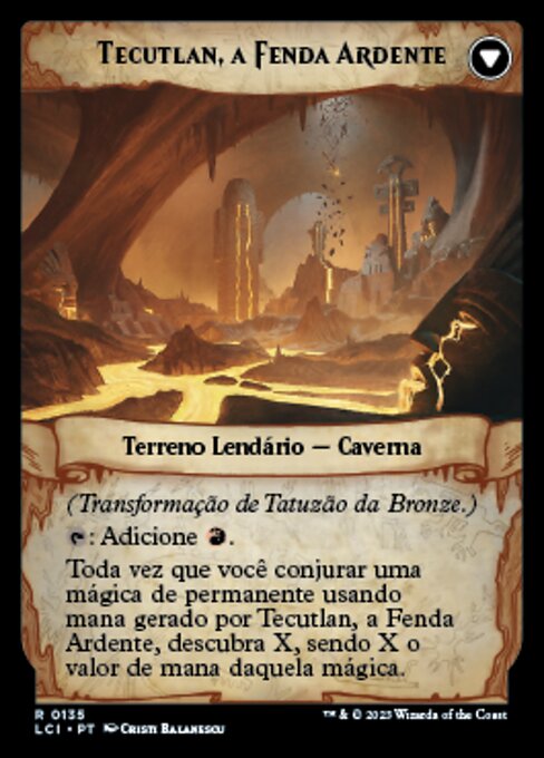 Brass's Tunnel-Grinder // Tecutlan, the Searing Rift - Verso