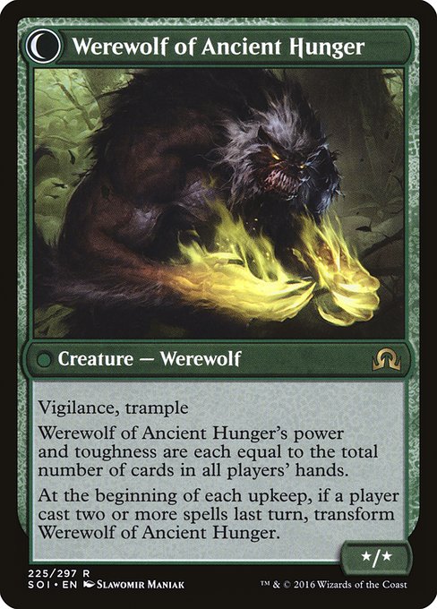 Sage of Ancient Lore // Werewolf of Ancient Hunger - Verso